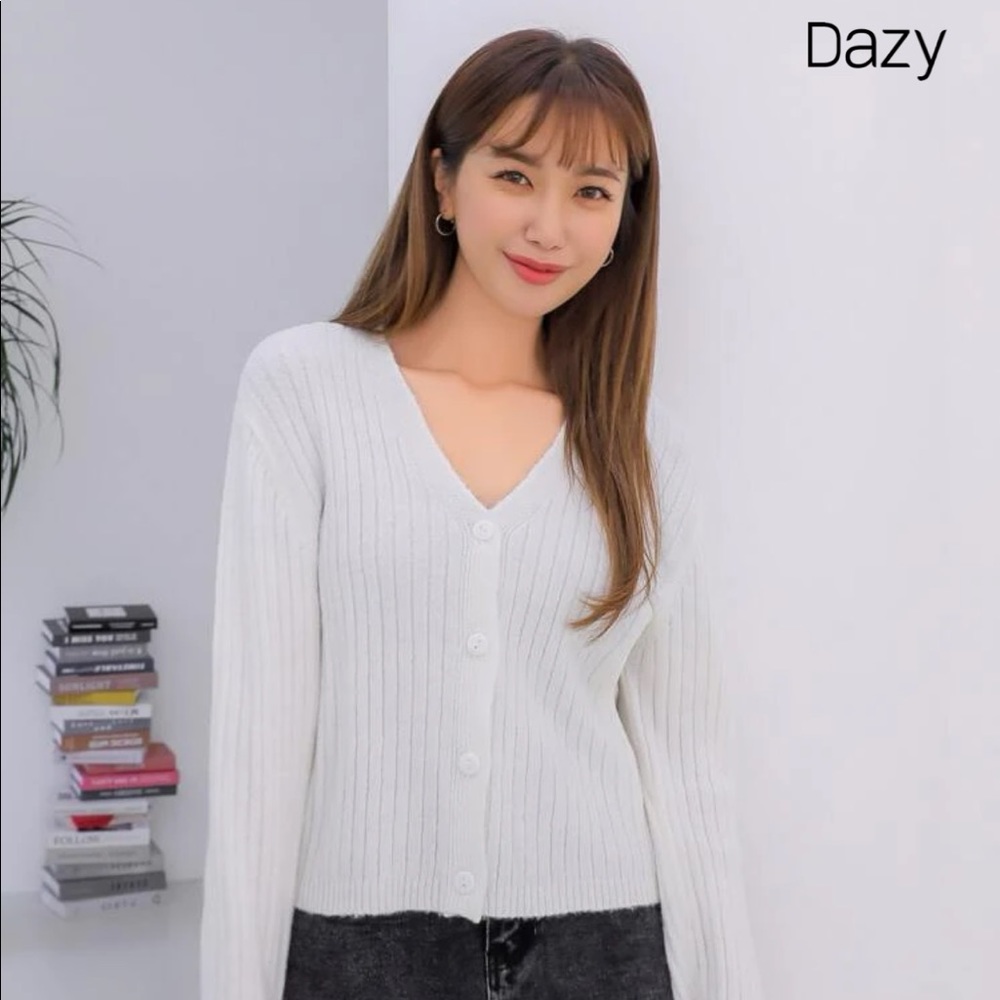 White Knit Cardigan